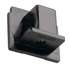 EUTRAC® embouts intérieur pour rail 3 allumages en saillie noir 2 pièces 145590 