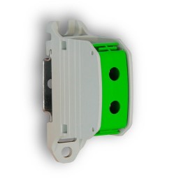 Bloc de distribution 2pts 50mm² Vert DIG41714 