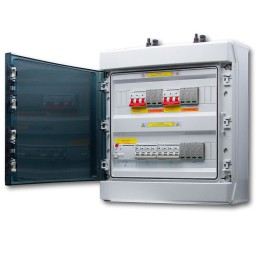 Coffret PV AC 6kW 2Lignes QRelay + Prot. Batteries DIG12434 