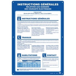 Security instructions poster AM181 