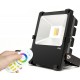 Projecteur 50Watts Rgbw Bc 3000°K Rouge-Vert-Bleu+Telecommande BF50RGB+ 