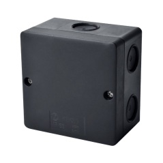 Boîte de jonction, 81 x 81 x 54 mm, Noir Kopos