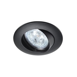 LUNAR 230 CX-Encastré GU10, rond, basc., noir, connex. s/outil, Lpe non incl