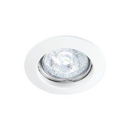 DISK - Encastré GU10, rond, fixe, blanc, Lpe non incl.,conx°s/outil