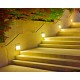 INARI - Encastré Mur IP65 IK07 LED CCT intég. 10,5W 3000/4000K 700lm, face inox