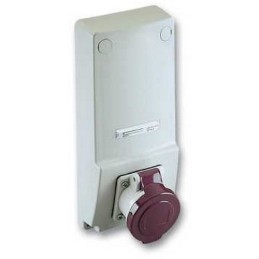 PratiKa - socle de prise avec transfo. - 16 A 2P - 230 V CA - IP44 - sur panneau - 82026 82026 