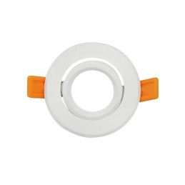 Spot fixe  94 x 94mm cut 68mm Finitions  blanc mat 0441 