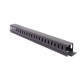 GUIDE CABLE HORIZONTAL 1U AVEC GOULOTTE 40X40 1U NOIR UNI27146 