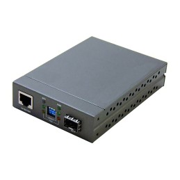 CONVERTISSEUR FIBRE GIGABIT RJ45 VERS LC MONOMODE 10 KM UNI60559 