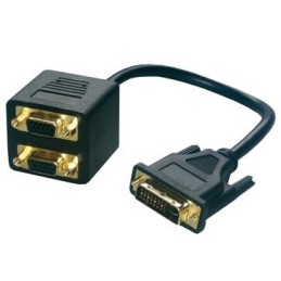 CORDON ECLATEUR ECRAN DVI-I VERS 2 x VGA F UNI73501 